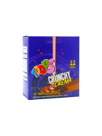 34208 - Toops. Crunchy Crema. 12/11.4oz. (Case Of 10) - Box:  - Loc: G1