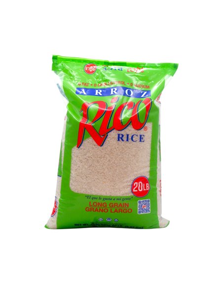 34226 - Rico. Long Grain Rice- 20 Lb. (Case of 3) - Box:  - Loc: R2