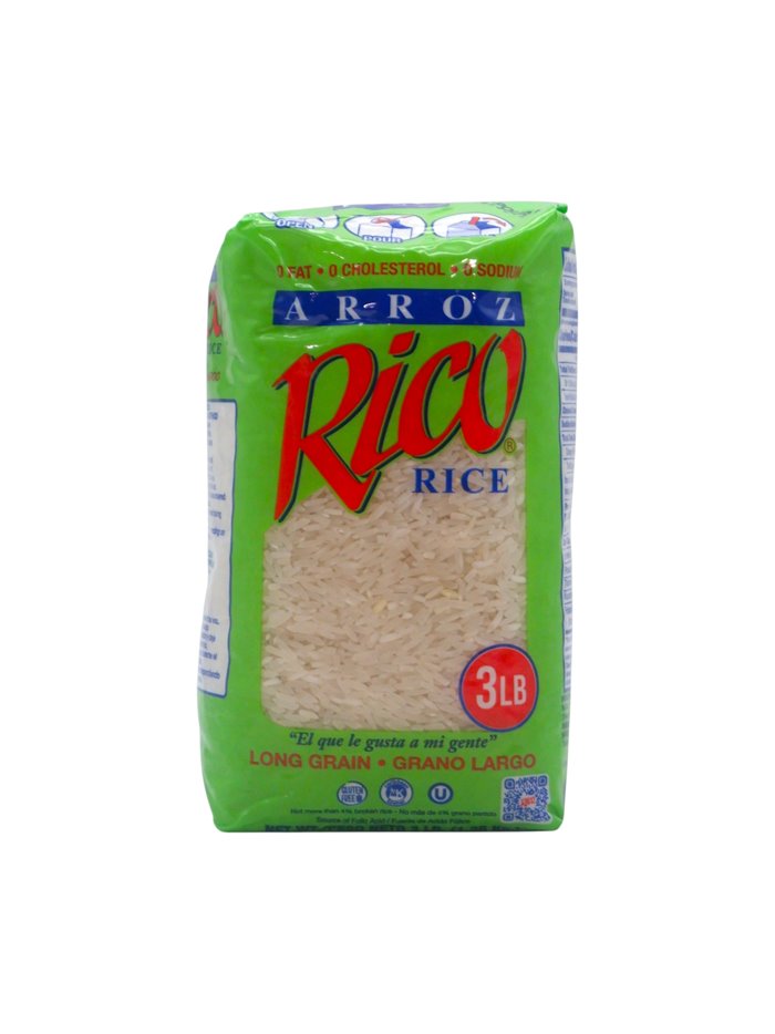 34228 - Rico. Long Grain Rice- 3Lb. (Pkg of 10) - Box:  - Loc: R2