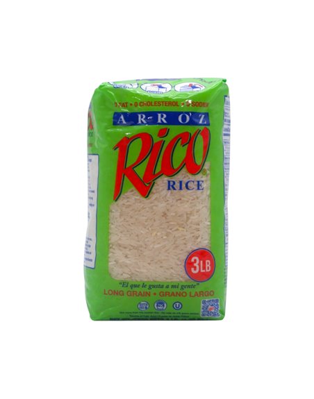 34228 - Rico. Long Grain Rice- 3Lb. (Pkg of 10) - Box:  - Loc: R2