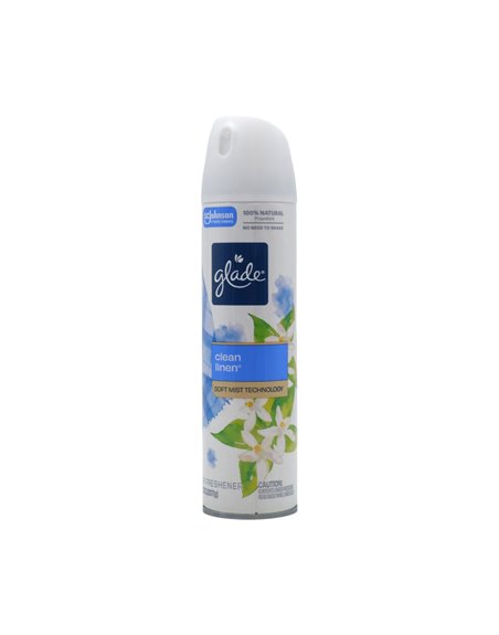 34312 - Glade Clean Linen Spray. - 7.3 oz. (Case of 6) - Box:  - Loc: I5