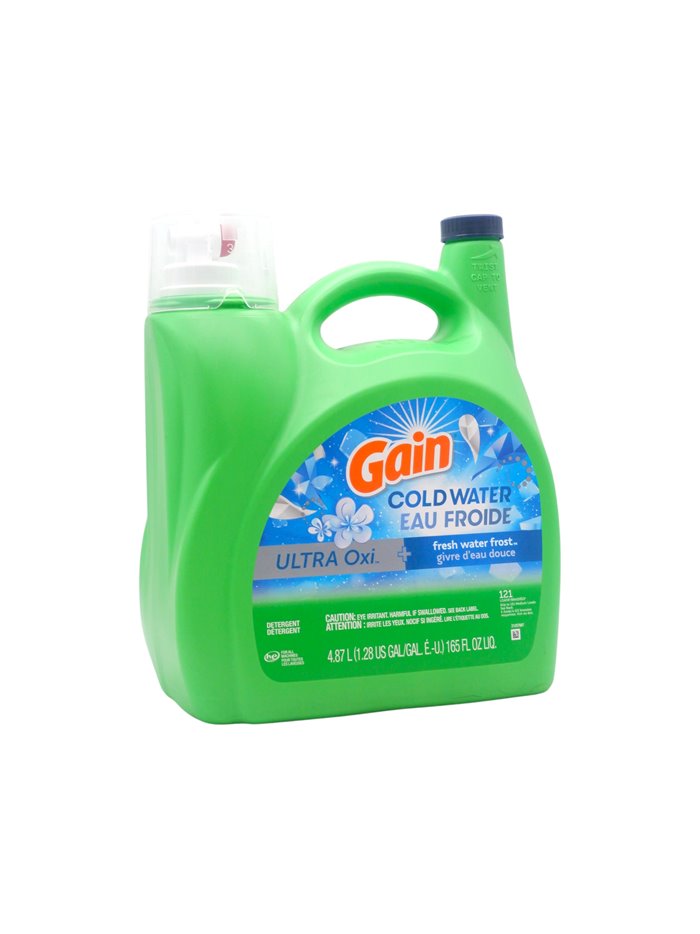 34318 - Gain Liquid Laundry Detergent, Cold Water - 165 fl. oz. (Case of 4) - Box:  - Loc: 41F