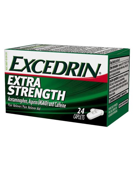 12068 - Excedrin Extra Strength - 24 Caps - Box:  - Loc: K1