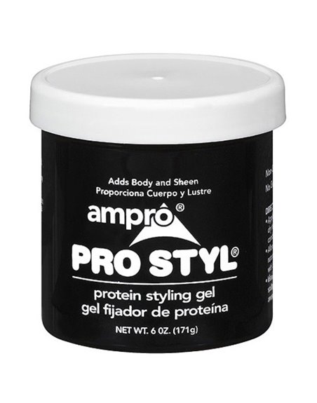12130 - Ampro Pro Styl Gel ( Black ) - 6 oz. - Box:  - Loc: K12