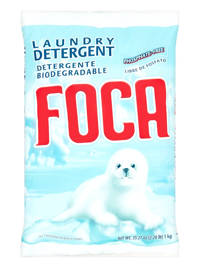 12137 - Foca Laundry Detergent Powder - 18 Bags / 1 Kg. - Box:  - Loc: B5