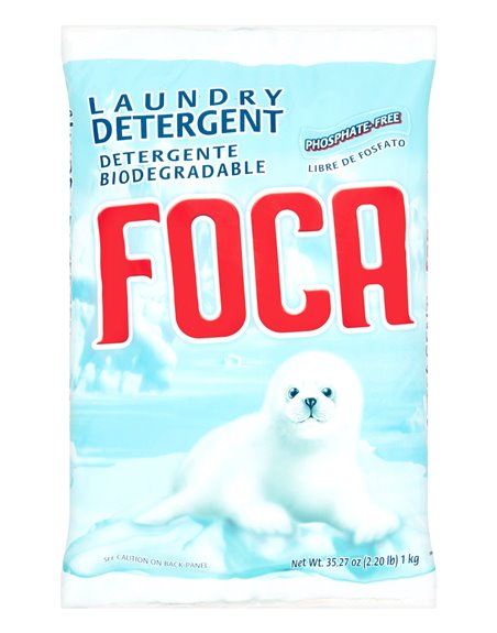 12137 - Foca Laundry Detergent Powder - 18 Bags / 1 Kg. - Box:  - Loc: B5