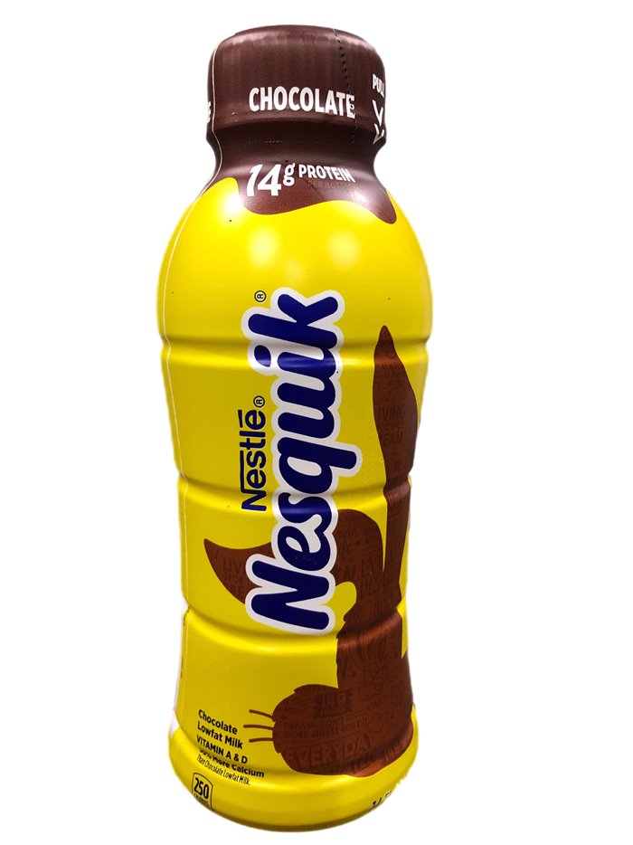 12263 - Nesquik Liquid Chocolate - 14 fl. oz. (12 Packs) - Box:  - Loc: E6
