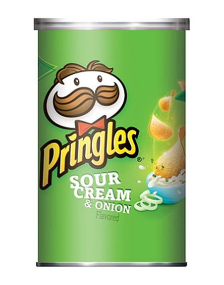 12518 - Pringles Sour Cream & Onion - 2.5 oz (12 Pack) - Box:  - Loc: N5