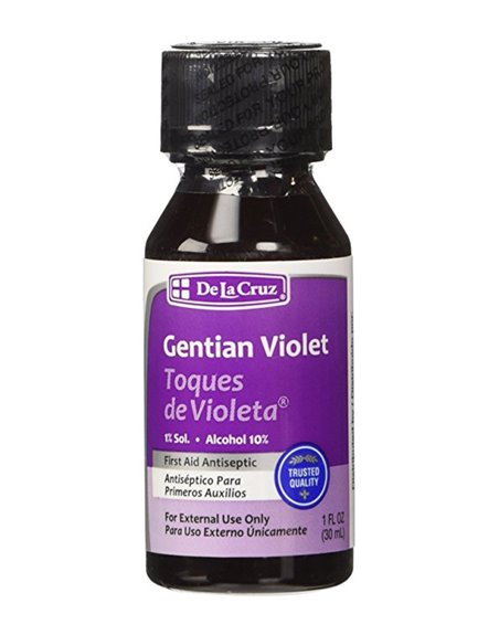 12891 - De la Cruz Gentian Violet, 1 fl. oz. - Box:  - Loc: L3
