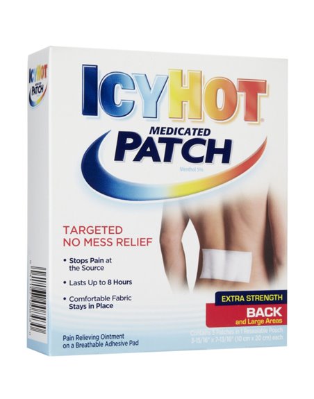 12965 - Icy Hot Medicated Patch, Back - Box:  - Loc: K1
