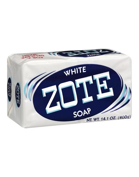13126 - Zote Laundry Soap Bar, White - 1.41 oz. (Case of 25) - Box:  - Loc: B3