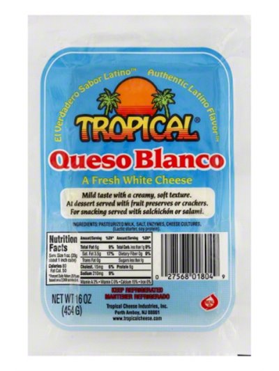 13328 - Tropical Queso Blanco - 16 oz. - Box:  - Loc: NV-7