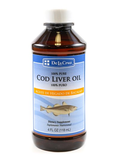 13499 - De La Cruz Cod Liver Oil 100% Puro - 4 fl. oz. - Box:  - Loc: L2
