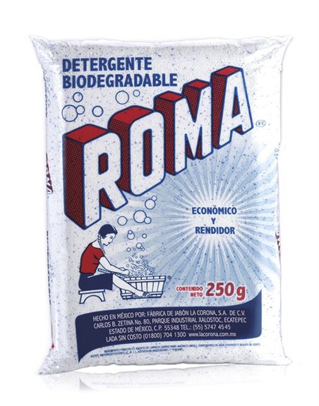 13537 - Roma Laundry Detergent - 72 Bags/ 250g - Box:  - Loc: B3