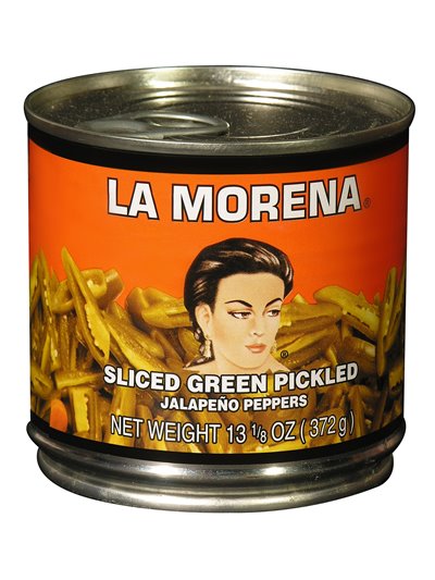 13539 - La Morena Sliced Jalapeño Peppers - 13.3 oz. (Pack of 12) - Box:  - Loc: H11