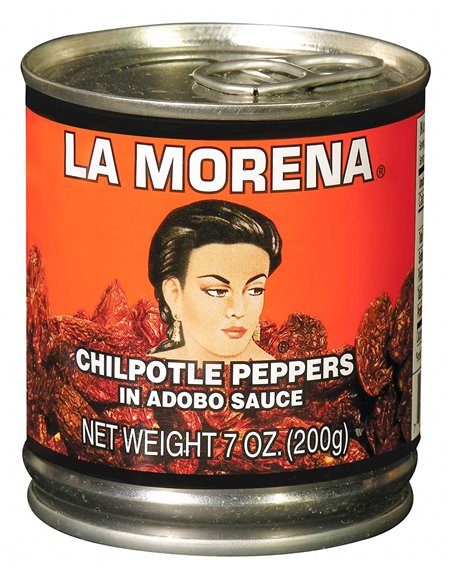 13558 - La Morena Chipotle Peppers in Adobo Sauce - 7 oz. (Pack of 24) - Box:  - Loc: H11