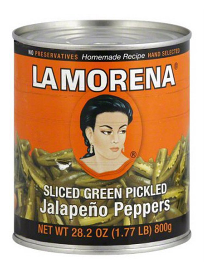 13684 - La Morena Sliced Jalapeño Peppers - 28.2 oz (Pack of 12) - Box:  - Loc: G13