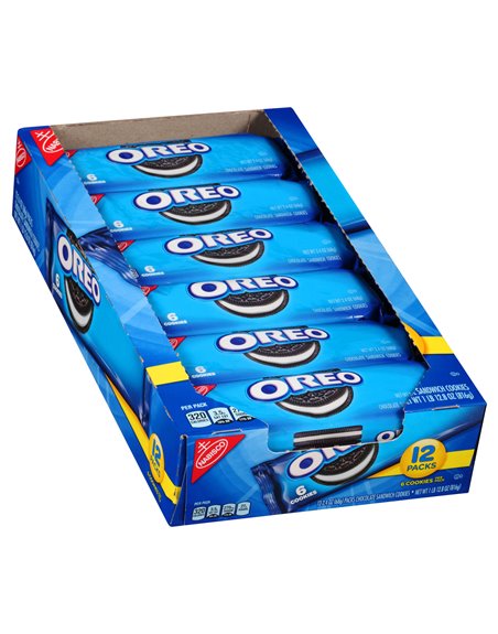 13800 - Oreo Cookies Single Pack - 2.4 oz. (12 Packs) - Box:  - Loc: N8