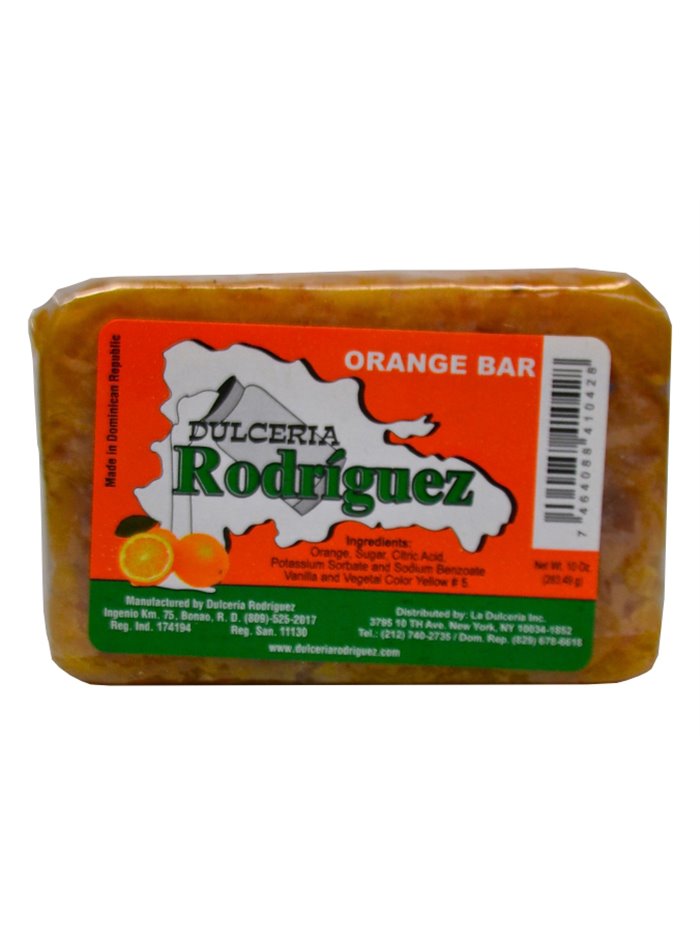 14207 - Dulceria Rodriguez Orange Bar - 10 oz. - Box:  - Loc: F1