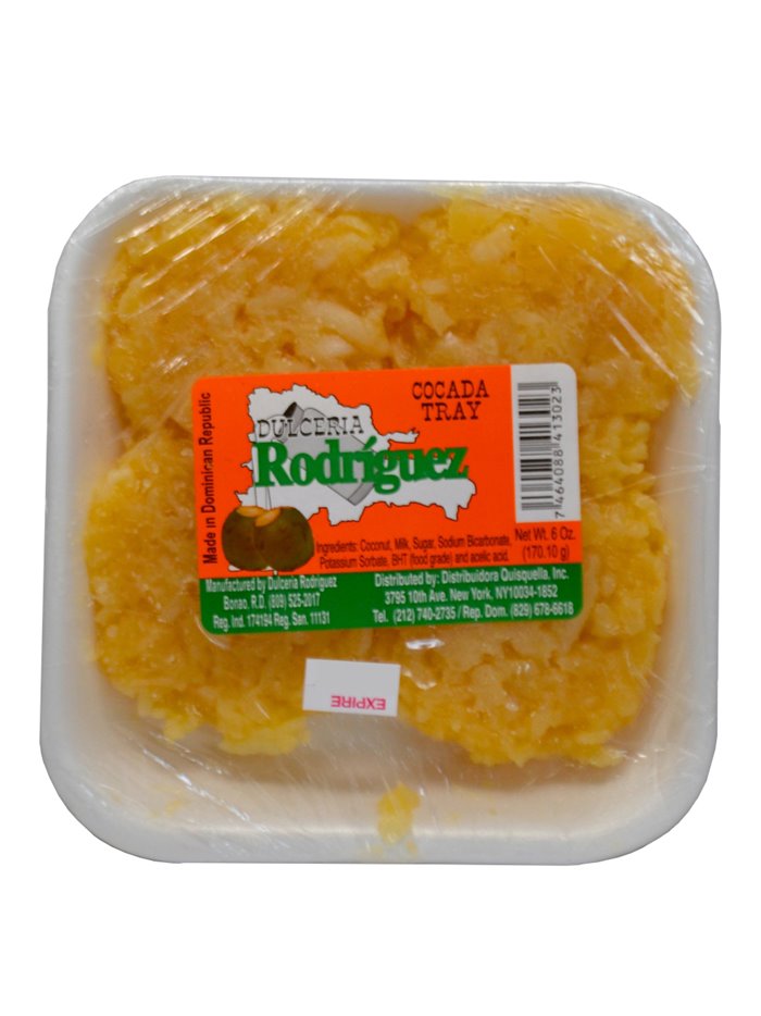 14264 - Dulceria Rodriguez Cocada Tray - 6 oz. - Box:  - Loc: C.J.3