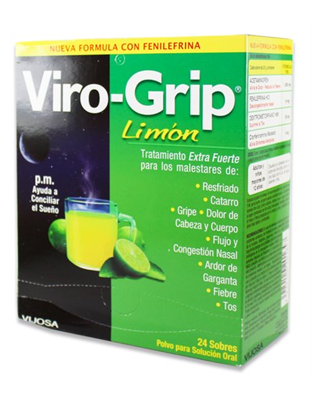 14460 - Viro-Grip Lemon Tea P.M. - 24ct - Box:  - Loc: K6-99