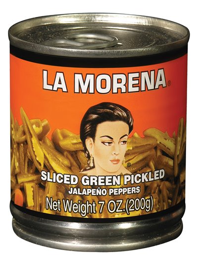 14556 - La Morena Sliced Jalapeño Peppers - 7 oz. (Pack of 24) - Box:  - Loc: H11