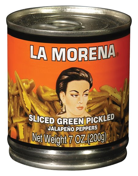 14556 - La Morena Sliced Jalapeño Peppers - 7 oz. (Pack of 24) - Box:  - Loc: H11
