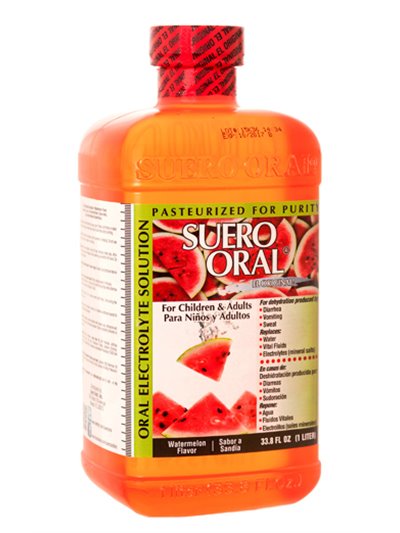 14775 - Suero Oral Watermelon, 1 lt. - (Case of 8) - Box:  - Loc: D0