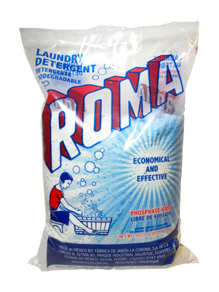 14871 - Roma Laundry Detergent - 18 Bags/ 1 kg. - Box:  - Loc: B3