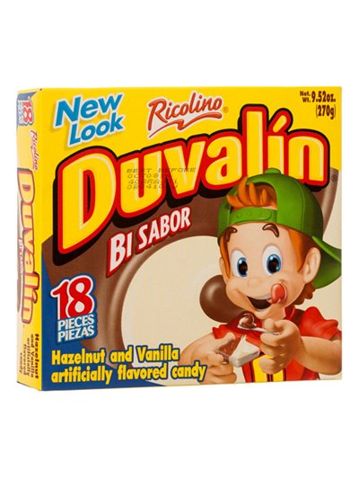 15095 - Duvalín Bi Sabor Hazelnut & Vanilla - 18 Pcs - Box:  - Loc: M8
