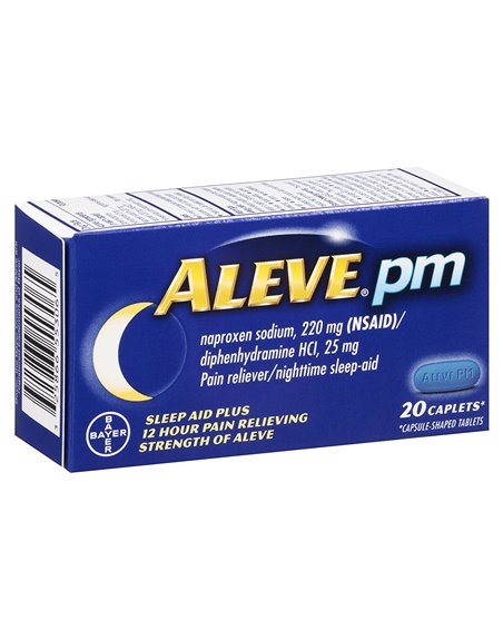 15228 - Aleve PM 220mg - 20ct - Box:  - Loc: K1