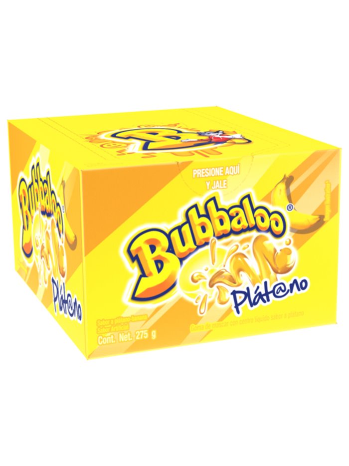 15257 - Bubbaloo Platano - 47ct/275g - Box:  - Loc: M10