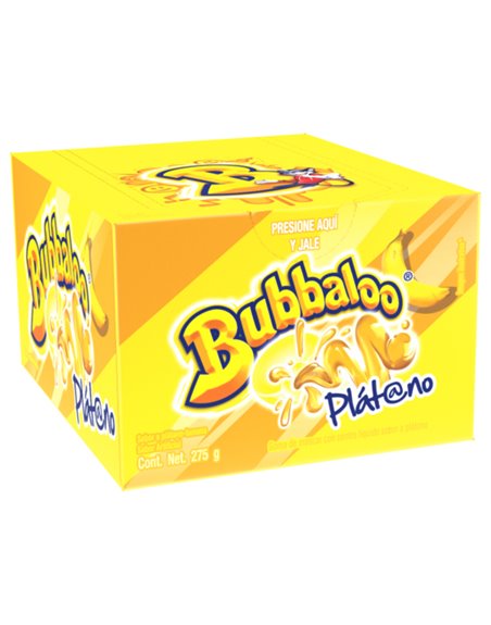 15257 - Bubbaloo Platano - 47ct/275g - Box:  - Loc: M10