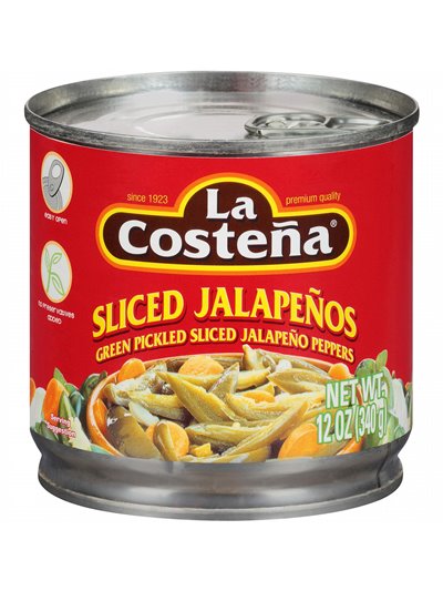 15289 - La Costeña Sliced Jalapeño - 12 oz. (Pack of 12) - Box:  - Loc: H12