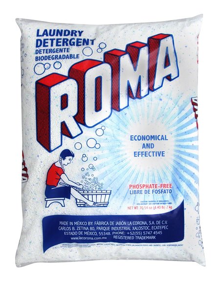 15335 - Roma Laundry Detergent - 2 kg. (4.40lbs) - (Case of 10) - Box:  - Loc: B4