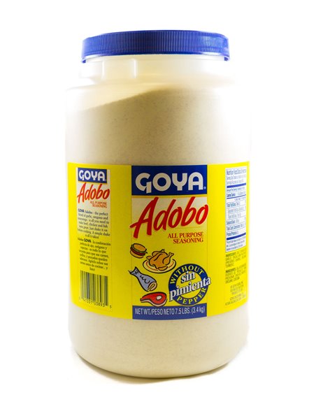 15458 - Goya Adobo Without Pepper ( Sin Pimienta ) - 3.4 kg. - Box:  - Loc: R8