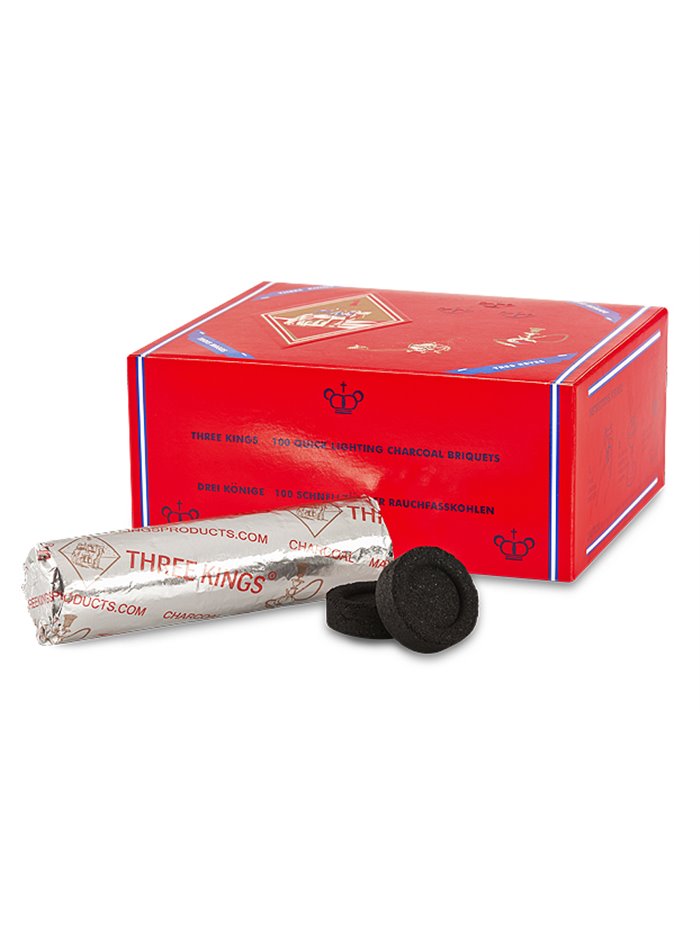 15500 - Three Kings Charcoal Small - 100ct - Box:  - Loc: P0