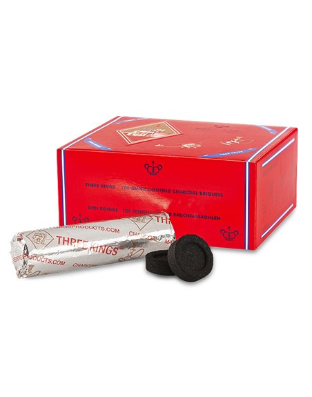 15500 - Three Kings Charcoal Small - 100ct - Box:  - Loc: P0