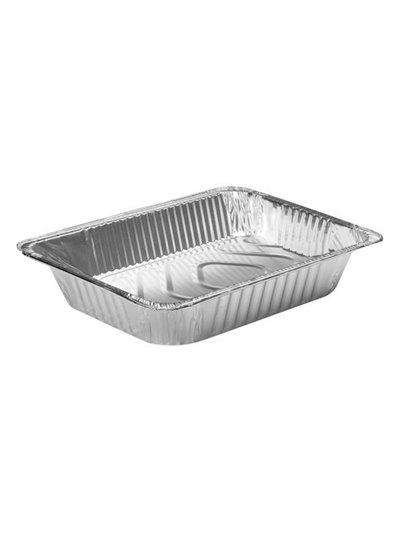 15606 - Aluminum Pan Half Size Steam Table Deep - 100ct - Box:  - Loc: N9