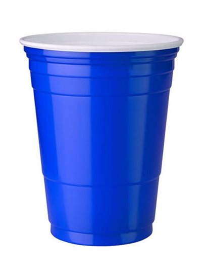 13890 - Party Plastic/Magic Cup (Red & Blue), 16 oz. - 24 Pack/ 16ct - Box:  - Loc: 0