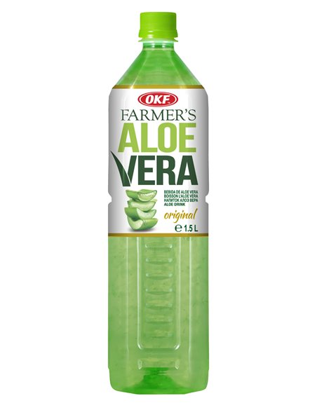 11169 - OKF Aloe Vera Drink, Original - 1.5 Lt (Case of 12) - Box:  - Loc: F7