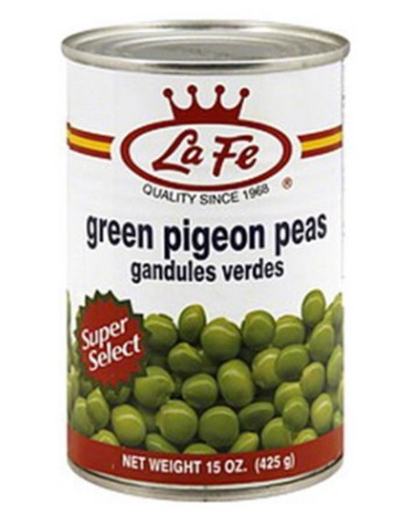 5841 - La Fe Gandules Verde - 15 oz. (Case of 24) - Box:  - Loc: G13