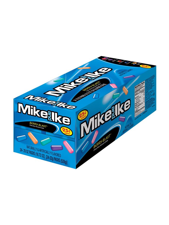 544 - Mike & Ike Berry Blast - 24ct - Box:  - Loc: L8