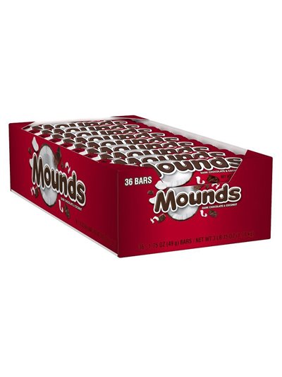 1003 - Mounds Dark Chocolate & Coconut  - 36 Bars - Box:  - Loc: M8