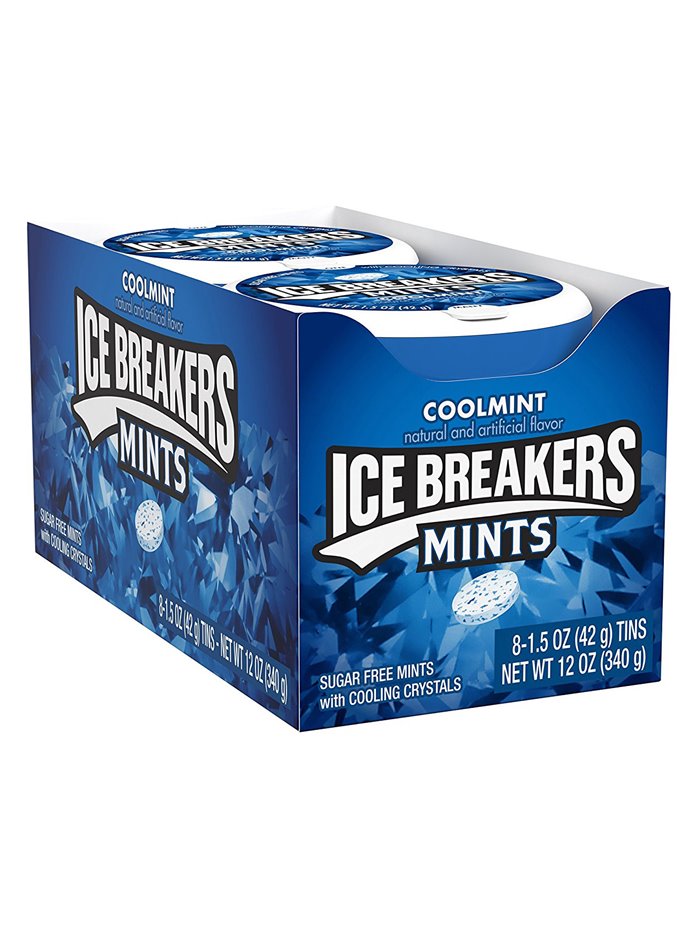 1424 - Ice Breakers Mints, Coolmint - 8ct/1.5 oz. - Box:  - Loc: N2