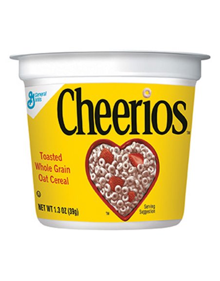 2487 - General Mills Cheerios Cereal Cups - 6 Pack - Box:  - Loc: M1