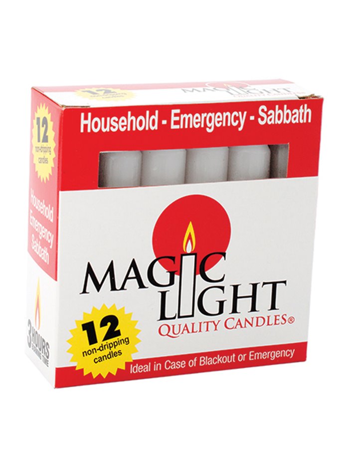 7190 - Magic Light Candle 3 Hrs -  12 Count (Sabbath) - Box:  - Loc: H11