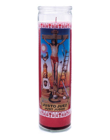 9084 - Candle Just Judge (Red) - (Case of 12) - Box:  - Loc: 32F
