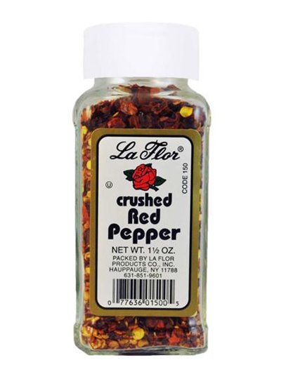 9612 - La Flor Crushed Red Pepper, 1.5 oz. - (Pack of 12) - Box:  - Loc: S10
