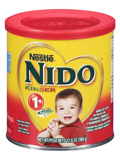 10002 - Nestle Nido Kinder 1+ Powdered Milk - 12.6 oz. (Case of 12) - Box:  - Loc: G2